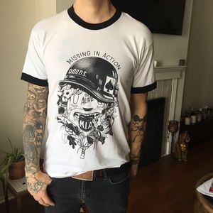 Custom vintage style Ringer T-shirt